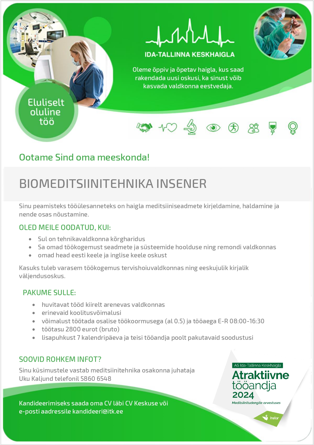 Biomeditsiinitehnika insener