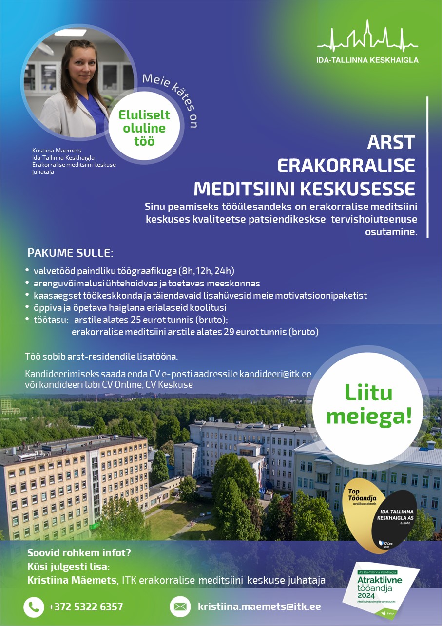 Arst erakorralise meditsiini keskusesse